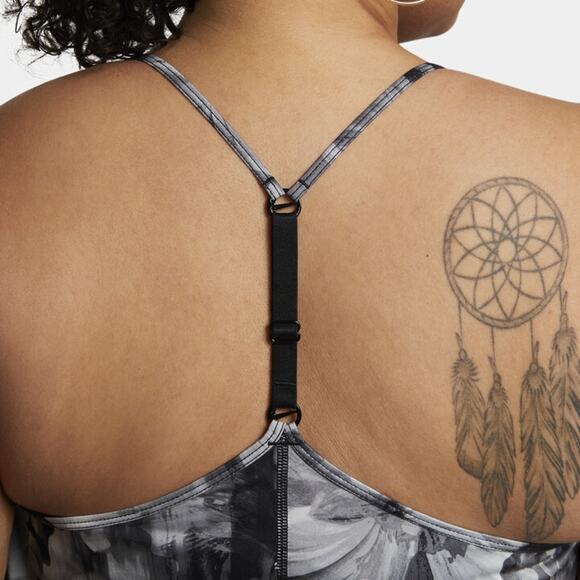 NWT Nike Dri-Fit Cropped Printed Black Tank Top Women’s Plus Sz 2X (FB3136-010) - Picture 3 of 9